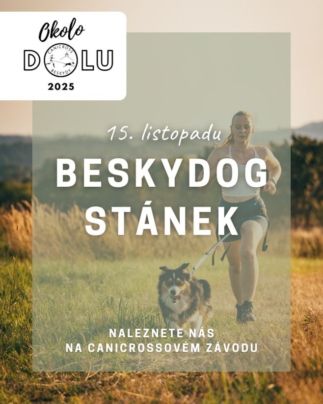 🎉 POZVÁNKA NA CANICROSSOVÝ ZÁVOD – OKOLO DOLU 🐾 Milí pejskaři, 15. listopadu vyrážíme se stánkem na canicrossový závod...